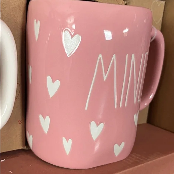 New Rae Dunn Yours & Mine Heart Mugs - Picture 9 of 15